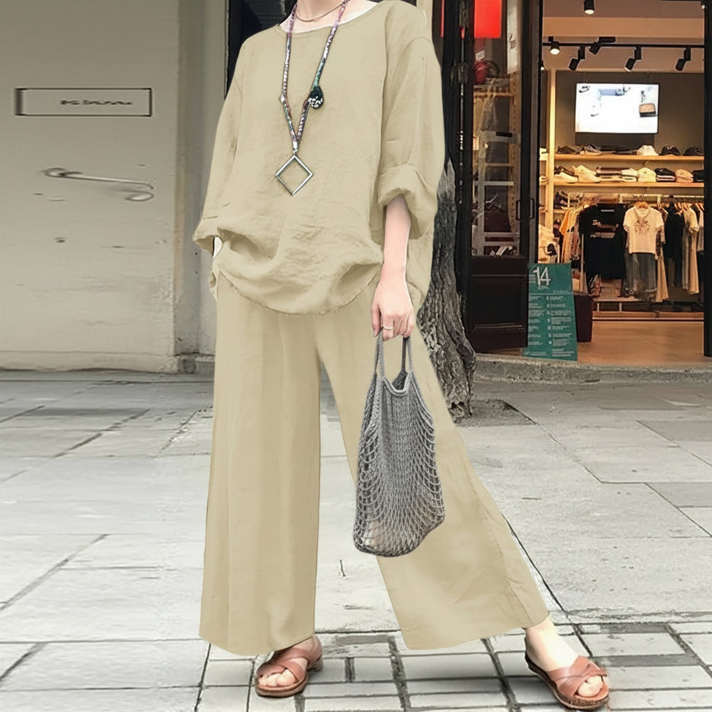 Chic Spring Casual Suit Set for Relaxed Seasonal Style