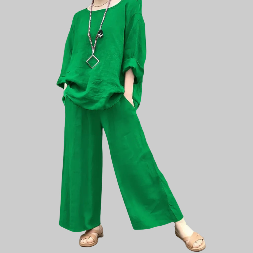Chic Spring Casual Suit Set for Relaxed Seasonal Style