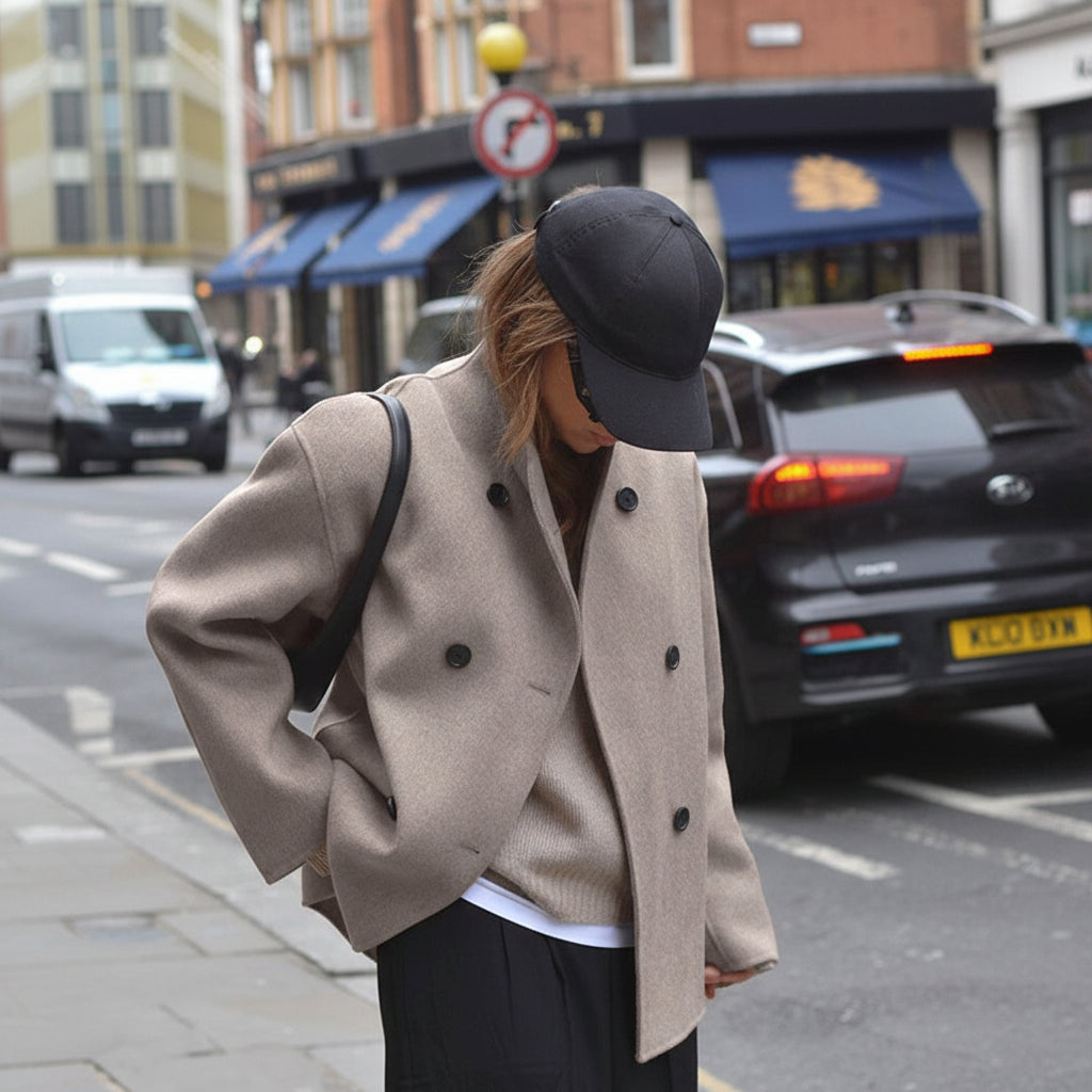 Refined Short Coat for Elevated Looks and Seasonal Comfort