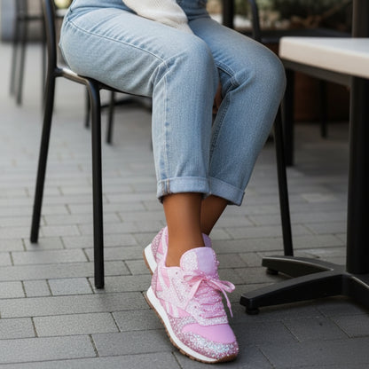 Moderne Glitzersneaker für gedämpften Tragekomfort und stylische Optik