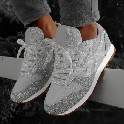 Moderne Glitzersneaker für gedämpften Tragekomfort und stylische Optik