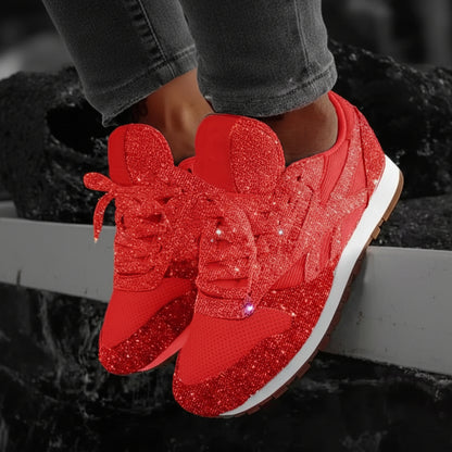 Moderne Glitzersneaker für gedämpften Tragekomfort und stylische Optik