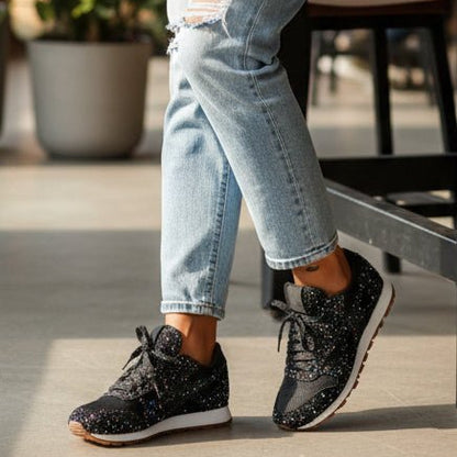 Moderne Glitzersneaker für gedämpften Tragekomfort und stylische Optik