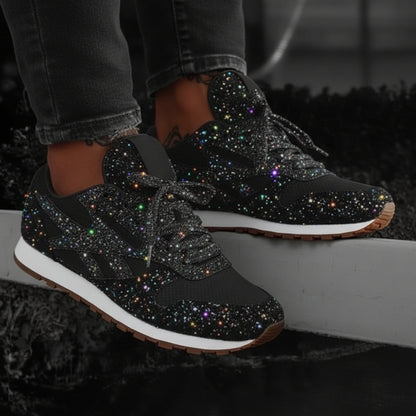 Moderne Glitzersneaker für gedämpften Tragekomfort und stylische Optik