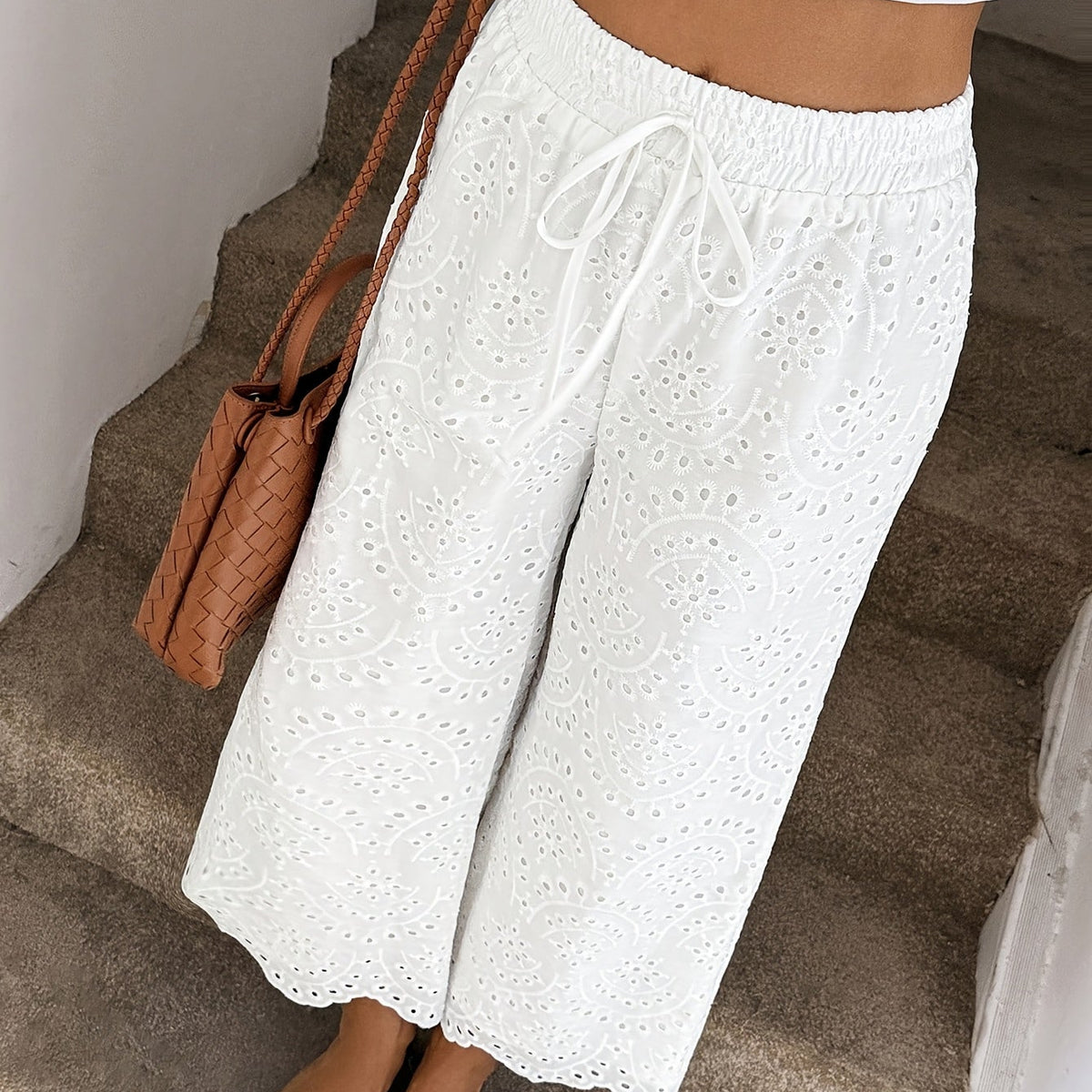 Cropped-Sommerhose im Boho-Stil