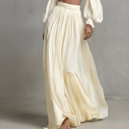 Elegant Off Shoulder Skirt Set