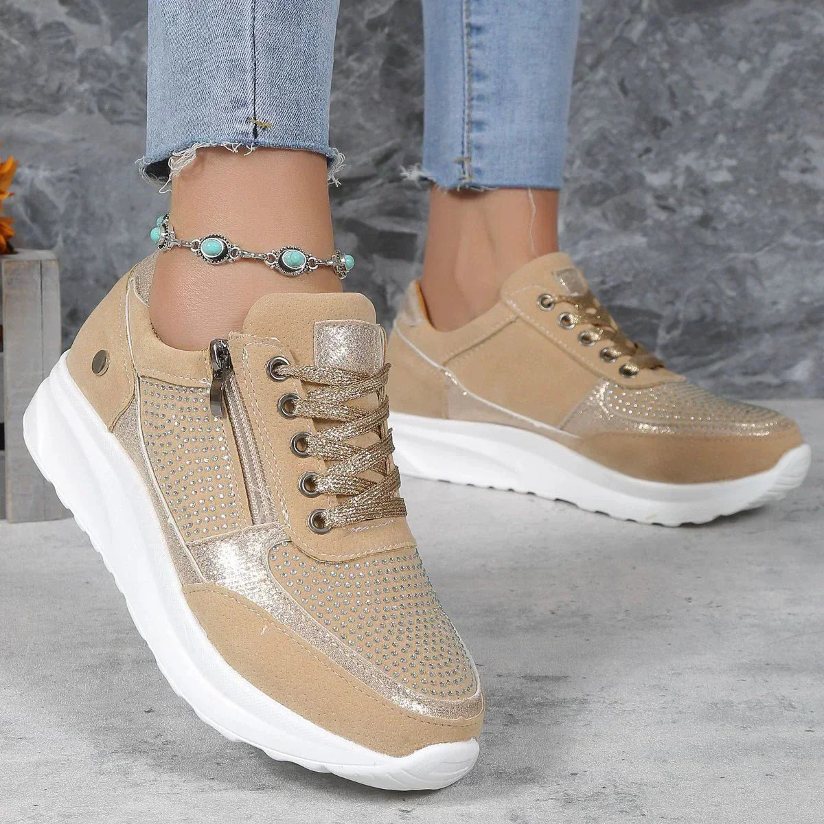 Women Orthopedic Wide Fit Walking Shoes