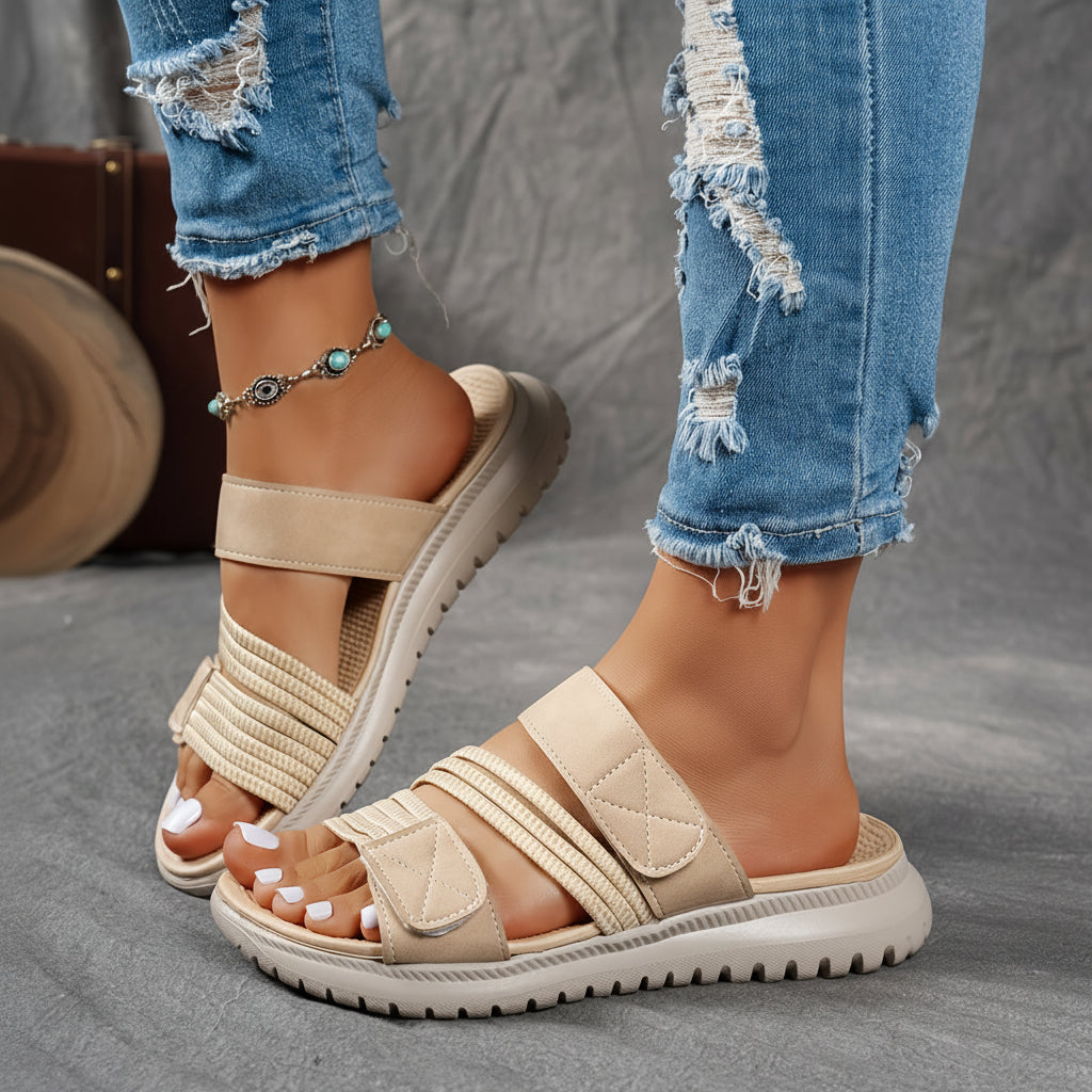 Ledersandalen mit weicher Sohle zum Gehen