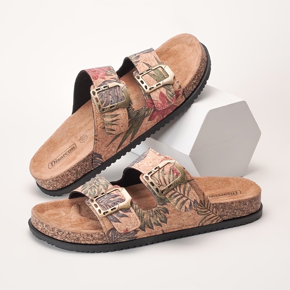 Doppelte Schnallen Strand-Sandalen