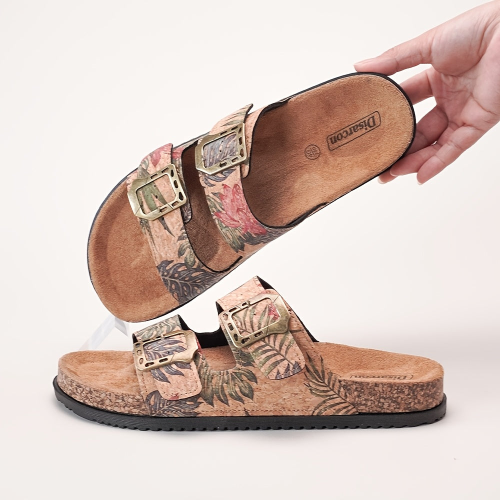 Doppelte Schnallen Strand-Sandalen