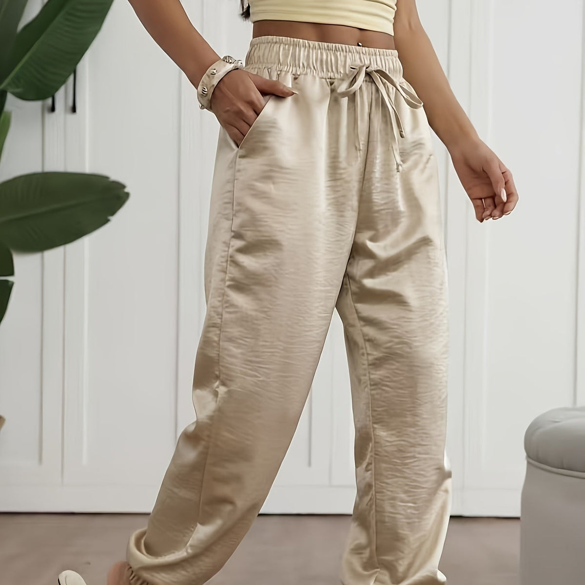 Cropped-Sommerhose mit Taschen