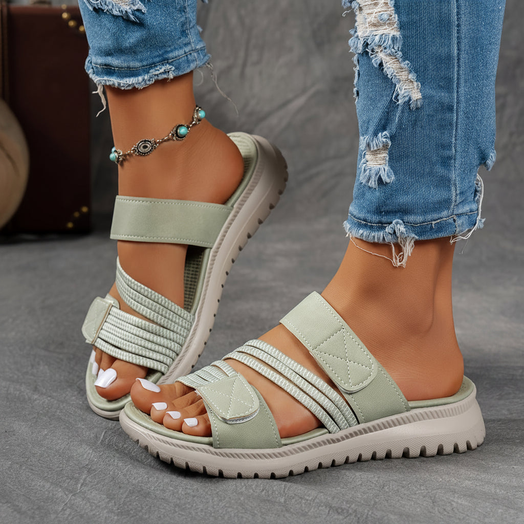 Ledersandalen mit weicher Sohle zum Gehen
